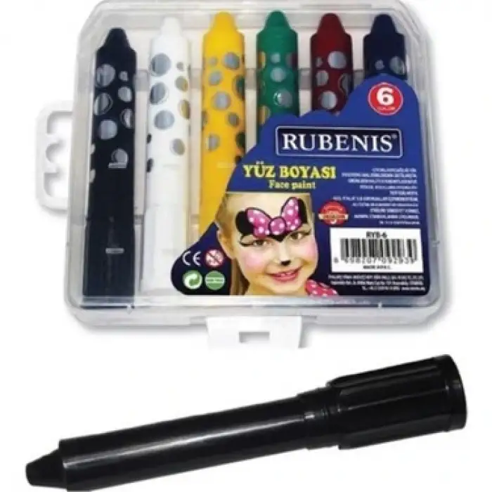 RUBENİS YÜZ BOYASI 6 RENK RYB-6