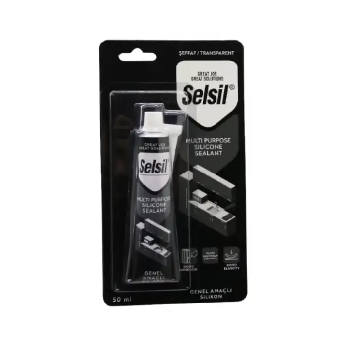 SELSİL TÜP SİLİKON ŞEFFAF 50 ML 2550 (PKT-12 Lİ)