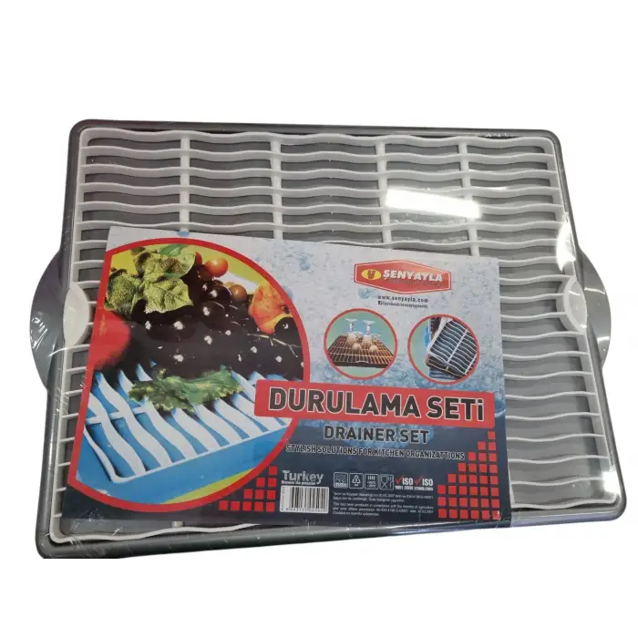 ŞENYAYLA BULAŞIK DURULAMA SETİ GRİ 4504