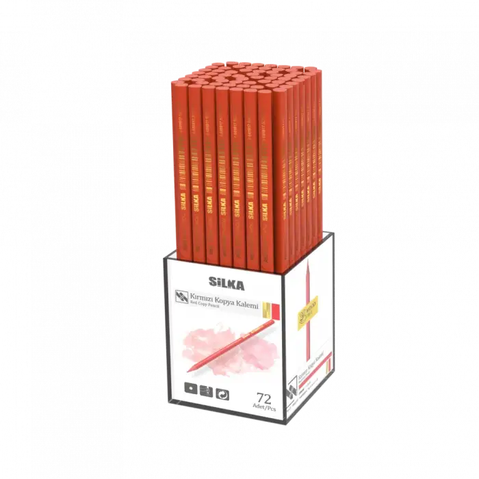SİLKA KIRMIZI KOPYA KALEMİ KL3.RSK-72 (PKT-72 Lİ)