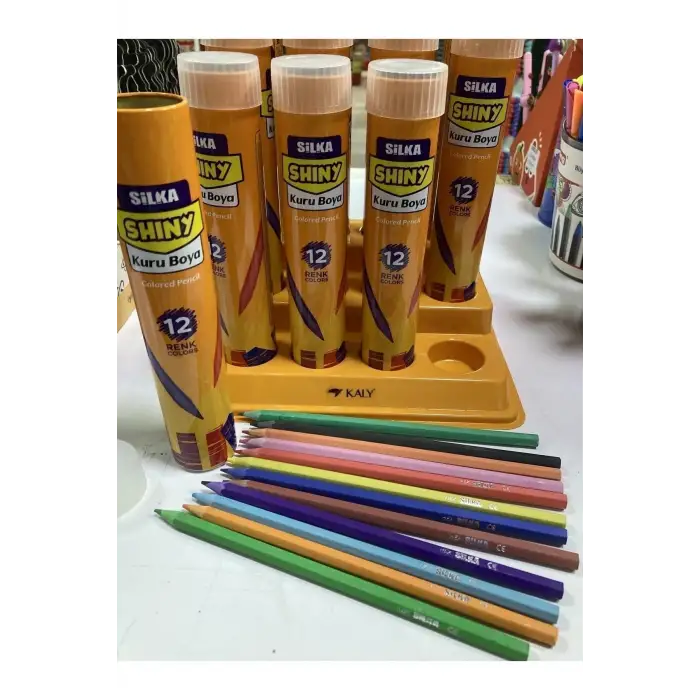 SİLKA KURU BOYA HEX SHINY TÜP 12 Lİ 86T (PK-12Lİ)