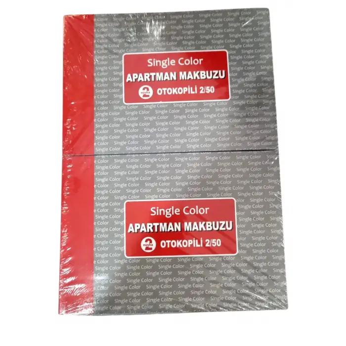 SİNGLE COLOR APARTMAN MAKBUZU OTO.1517 (PK-12 Lİ)