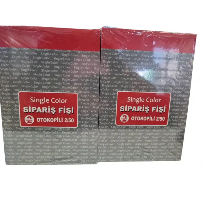 SİNGLE COLOR OTOKOP. SİPARİŞ FİŞİ 2/50 (PKT-12Lİ)