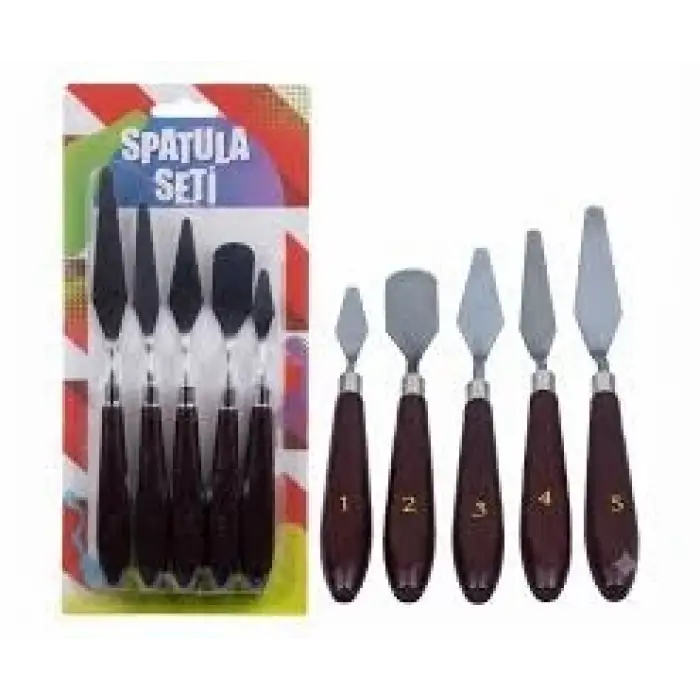 5 Lİ METAL SPATULA SETİ EM-1018