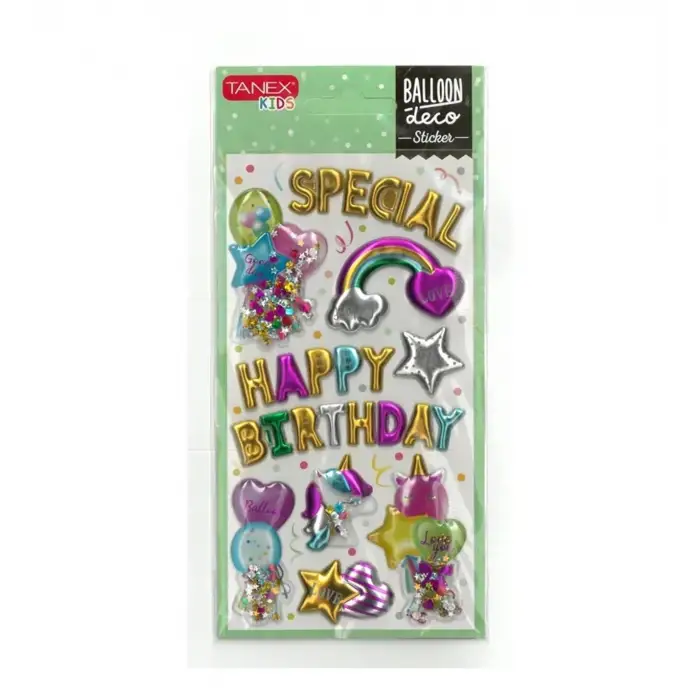 TANEX BALON SERİSİ ETİKETİ 5 Lİ