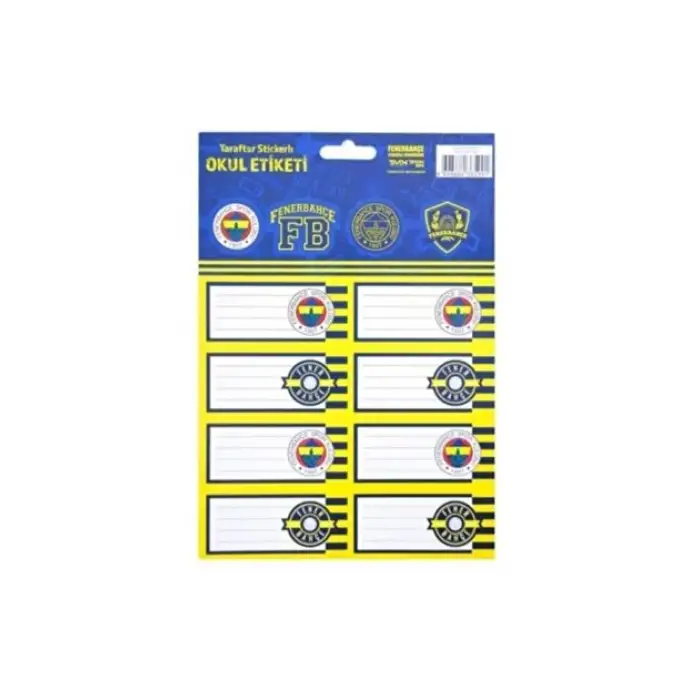 TARAFTAR OKUL ETİKET FENERBAHÇE 463642 (PKT-25Lİ)