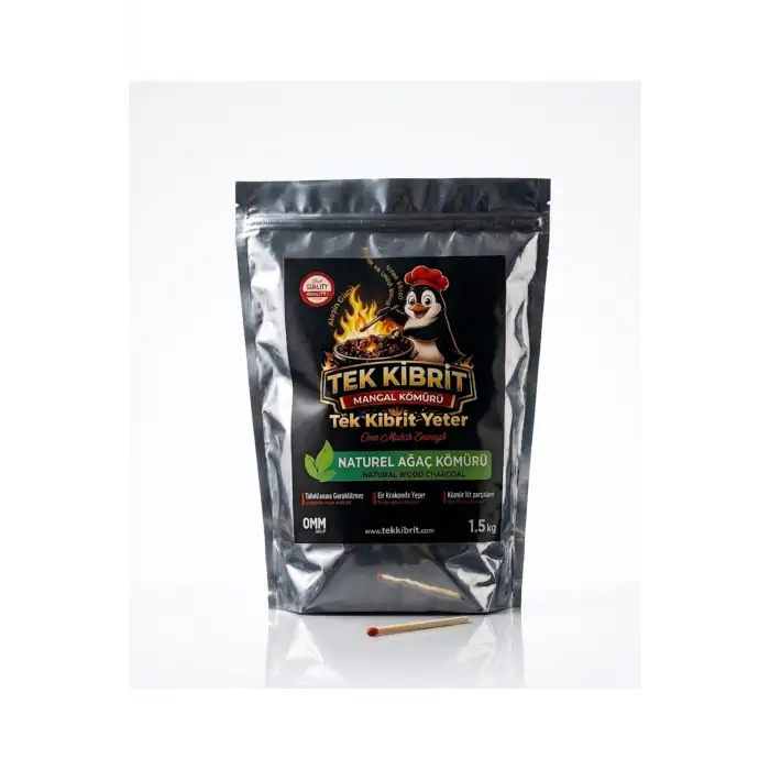 TEK KİBRİT MANGAL KÖMÜRÜ 1,5 KG