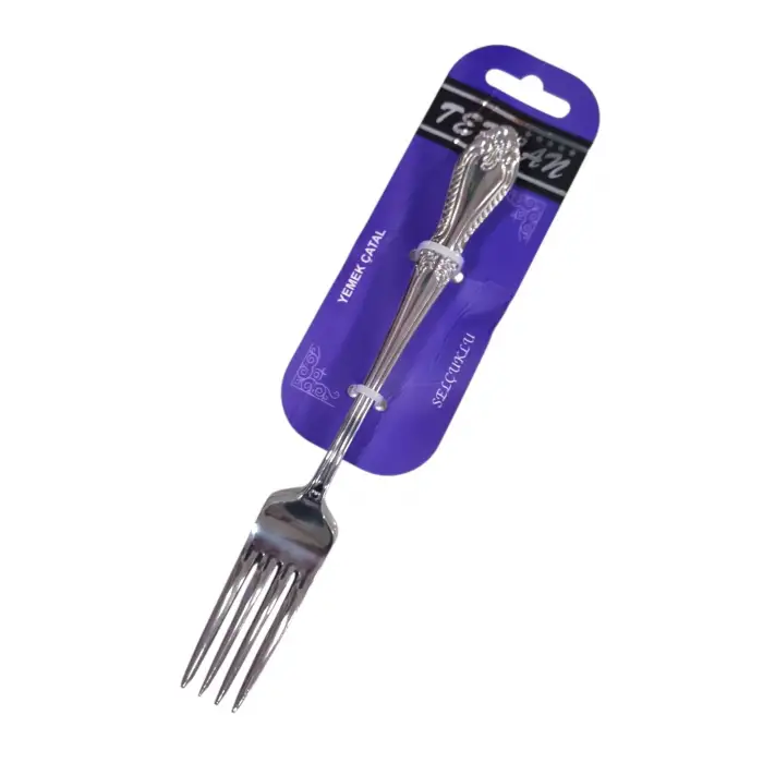 TERCAN SELÇUKLU YEMEK ÇATALI 6 LI ASKILI