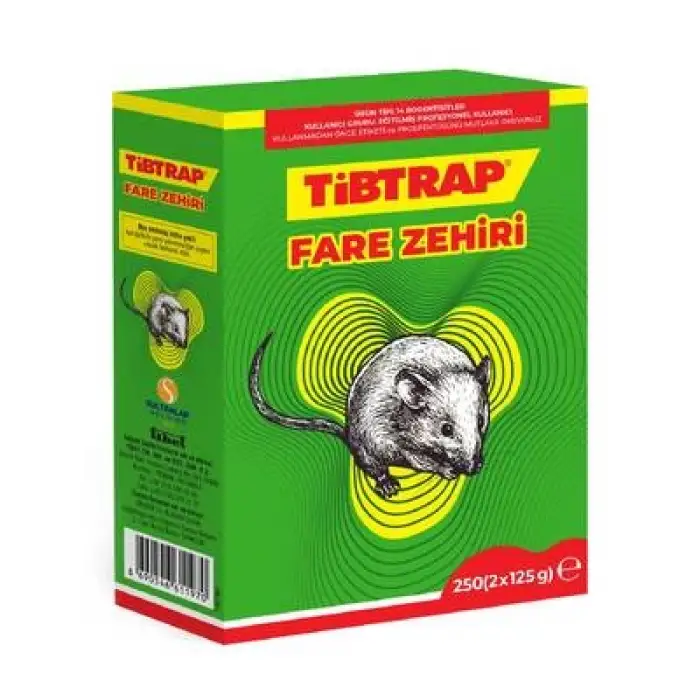 TİBTRAP FARE ZEHİRİ BUĞDAYI 2X125 GR