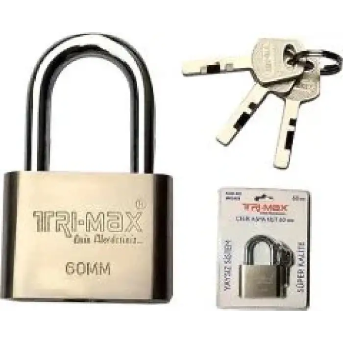 TRI-MAX ÇELİK ASMA KİLİT 60 MM MK-2429