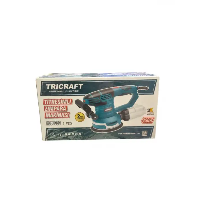 TRICRAFT TİTREŞİMLİ ZIMPARA MAKİNESİ 450W 7353