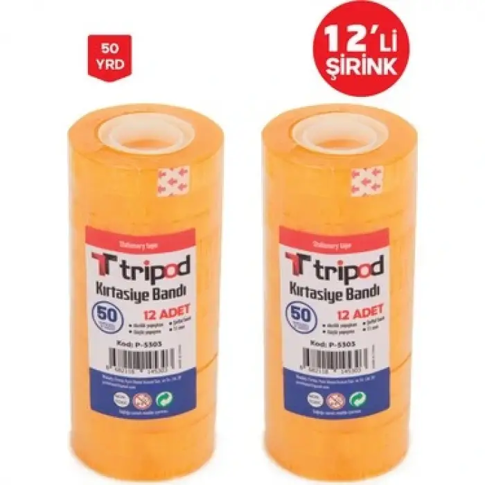 TRİPOD SELEFON BANT-KIRTASİYE BANDI 50 MT P-5303