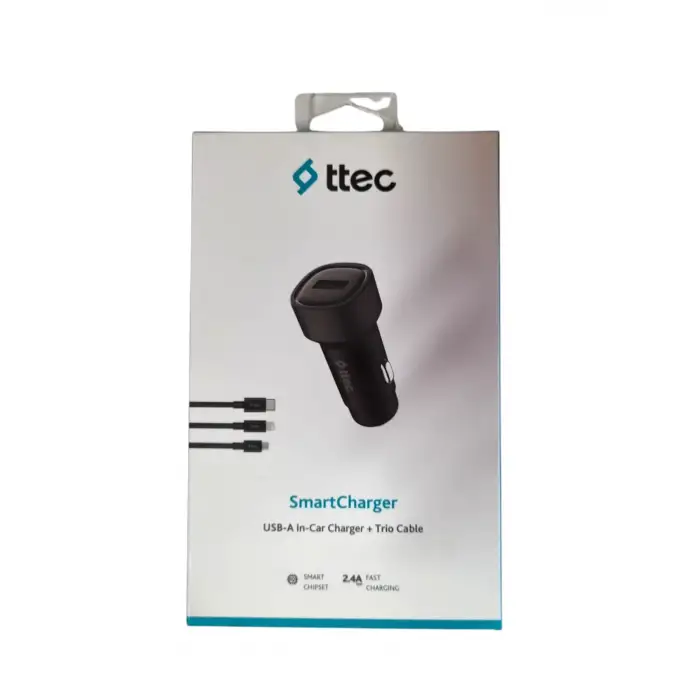 TTECH ARAÇ ŞARJ ALETİ USB TRİO 2.1A SİYAH 2CKS30TS