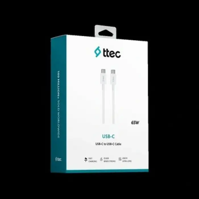 TTECH HIZLI USB ŞARJ KABLOSU 200 CM 65W 2DK45B