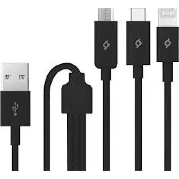 TTECH HIZLI USB ŞARJ KABLOSU TYPE-C SİYAH 2DK7521