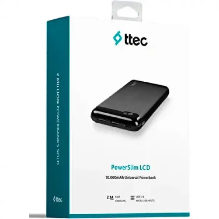 TTECH POWERBANK 10.000 MAH 2BB183S