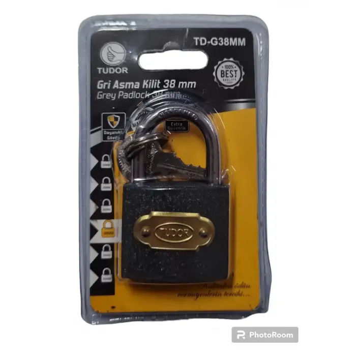 TUDOR ASMA KİLİT GRİ 38 MM VKM TD-G38MM