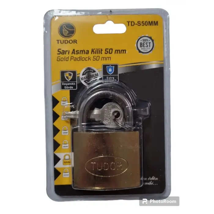 TUDOR ASMA KİLİT SARI 50 MM VKM TD-S50MM