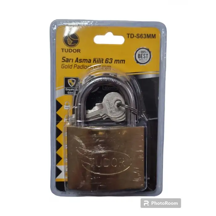 TUDOR ASMA KİLİT SARI 63 MM VKM TD-S63MM