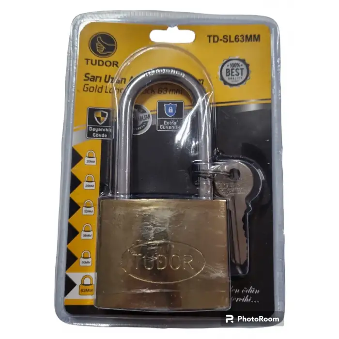 TUDOR ASMA KİLİT SARI UZUN 63 MM VKM TD-SL63MM