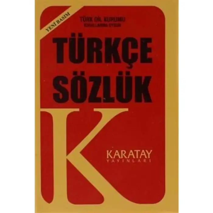 TÜRKÇE SÖZLÜK PLASTİK KAPAK SARI
