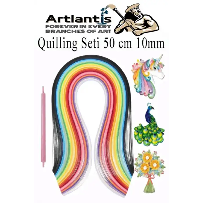 TUTKU RENKLİ QUİLLİNG KAĞIT 10 MM MS-2023