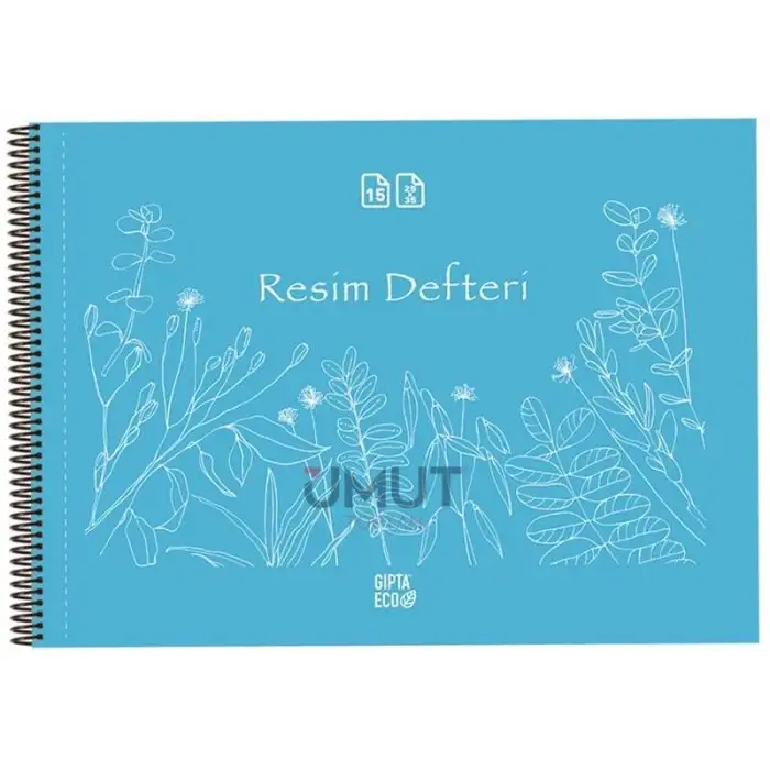 U-DEEP 25X35 KK 15 YP. SPİR. RESİM DEFTERİ (PK-12)