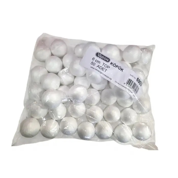 VAGON KÖPÜK 6 CM TOP 6903            (PKT- 50 Lİ )