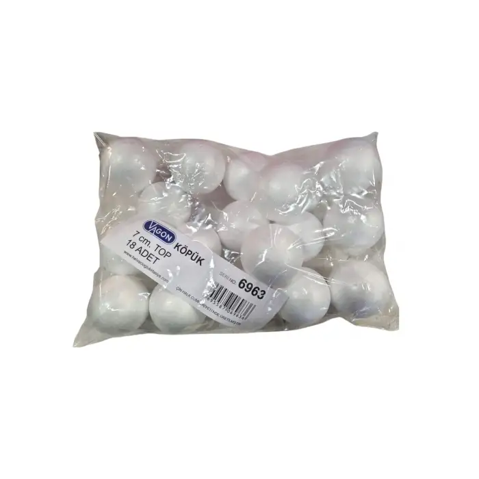 VAGON KÖPÜK 7 CM TOP 6963 (PKT-18 Lİ )