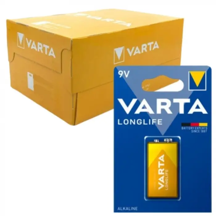 VARTA 9 V PİL ALKALİNLİ KART (KUTU-10 LU)