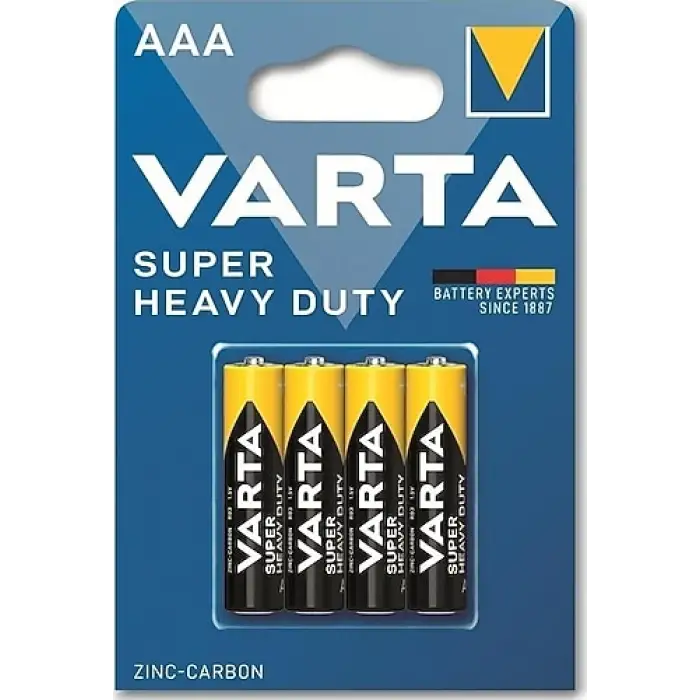 VARTA İNCE PİL AAA 4 LÜ (BLİSTER)