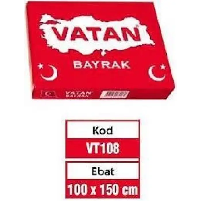 VATAN BEZ BAYRAK 100X150 VT-108