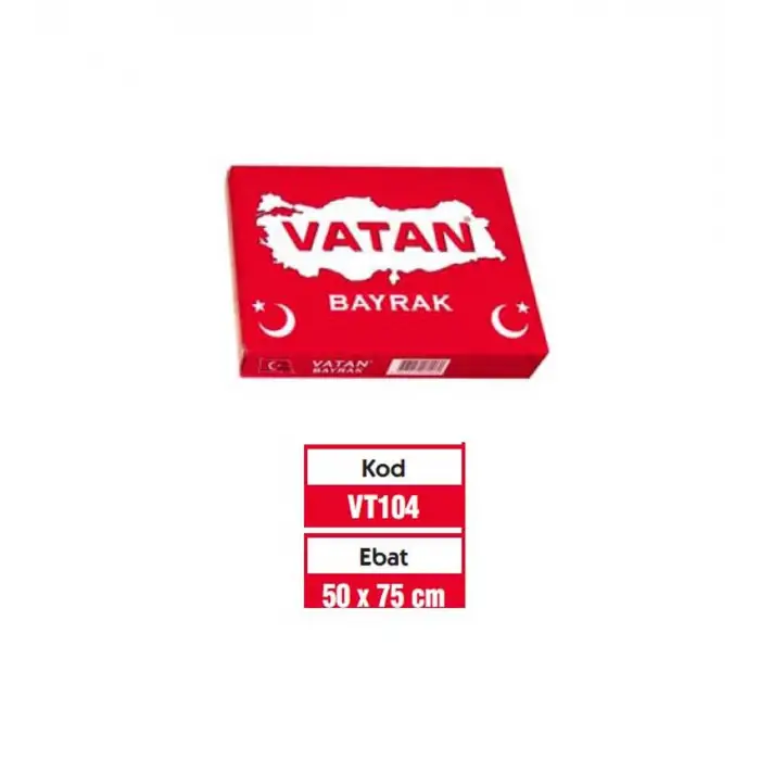 VATAN BEZ BAYRAK 50X75 VT-104