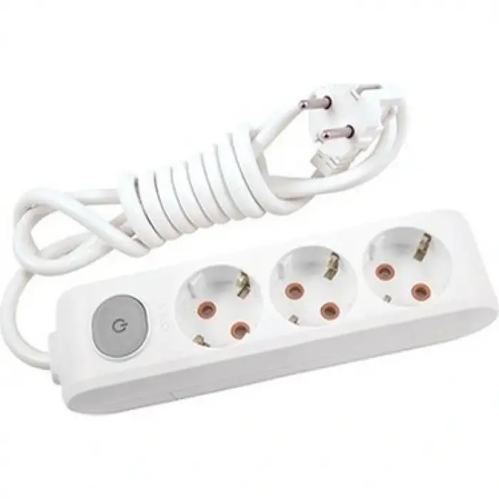 VİKO GRUP PRİZ ANAHTARLI 3 LÜ 2 MT