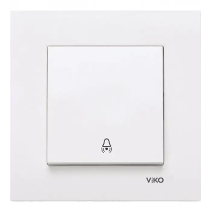 VİKO KARRE ZİL ANAHTARI ÇERÇEVELİ (KUTU-10 LU)