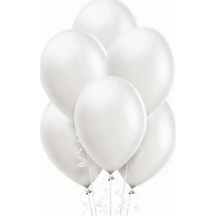 VİVA METALİK BALON BEYAZ 12 İNC 100 LÜ 12RMT-069
