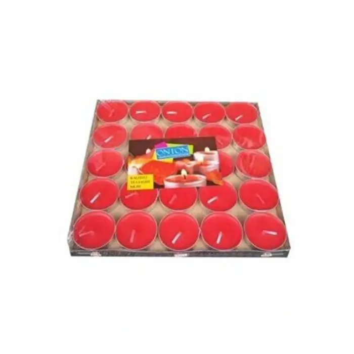VMAX ONTON TEALİGHT MUM KIRMIZI 50 Lİ