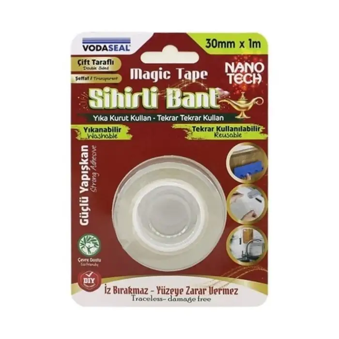 VODASEAL ÇİFT TARALI SİHİRLİ BANT 19 MM X 1M 10482