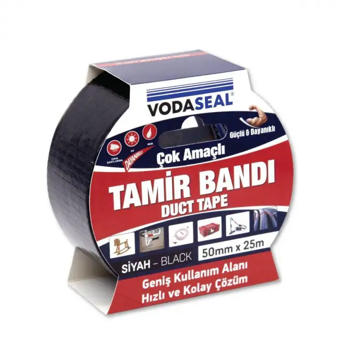 VODASEAL DUCE TAMİR BANDI 50MM X25 MT SİYAH 10970