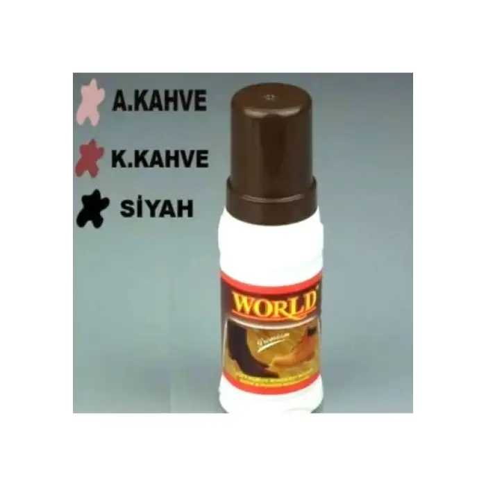 WORLD AYAKKABI BOYASI SÜET SİYAH 100 ML(PKT-12 Lİ)