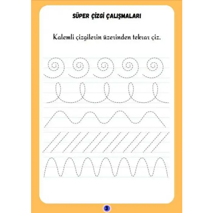 YAZ-SİL ÇİZGİ ÇALIŞMASI