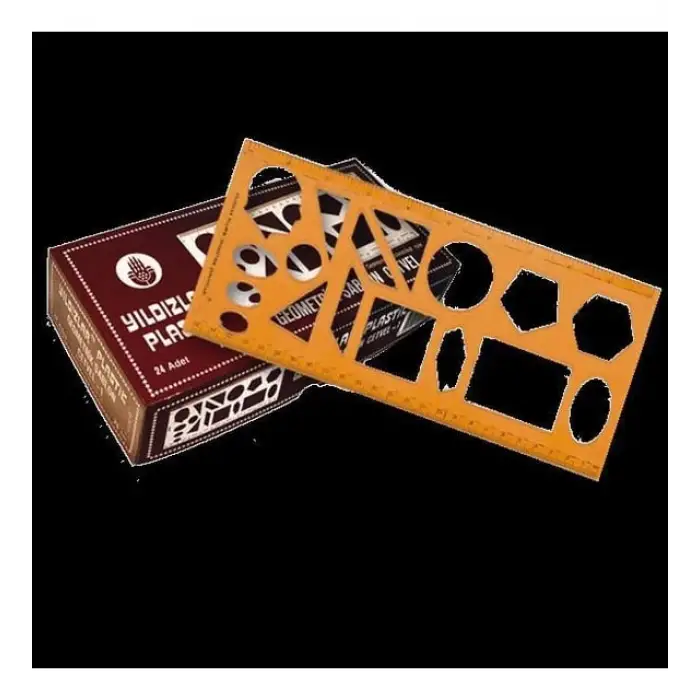 YILDIZLAR GEOMETİRK ŞABLON CETVELLİ 40 (PKT-24 LÜ)