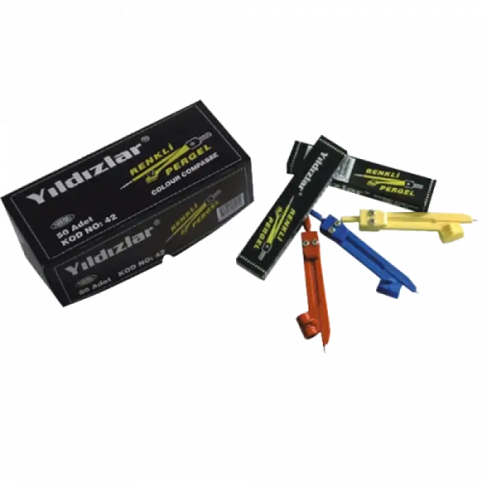 YILDIZLAR PERGEL PLASTİK RENKLİ 42 (PKT-50 Lİ)