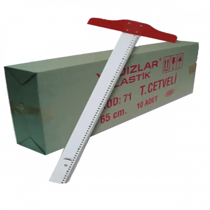 YILDIZLAR-T-CETVEL PLASTİK 65 CM NO:71
