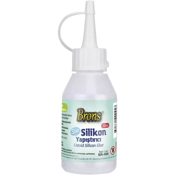 BRONS SIVI SİLİKON 50 ML BR-404 (PKT-24 LÜ)