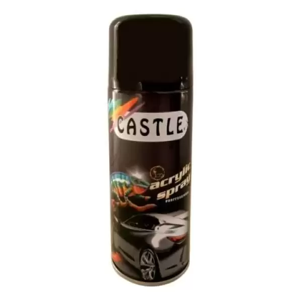 CASTLE SPREY BOYA MAT SİYAH 200 ML