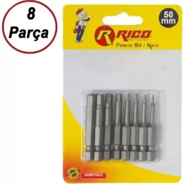 RICO ALLEN BİTS UÇ SETİ 50 MM 8 PARÇA 005-KK1132