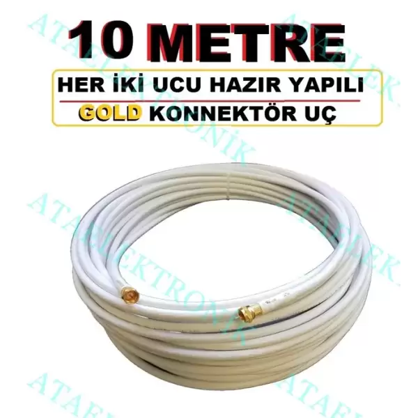 RUTTER TV KABLOSU RG6 10 MT RT-2206