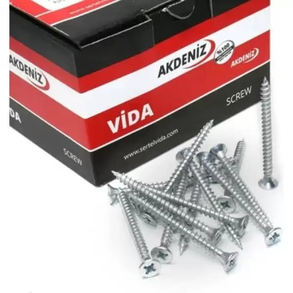 AKDENİZ YHB SUNTA VİDASI 4,0 X 30 550014 500 LÜ