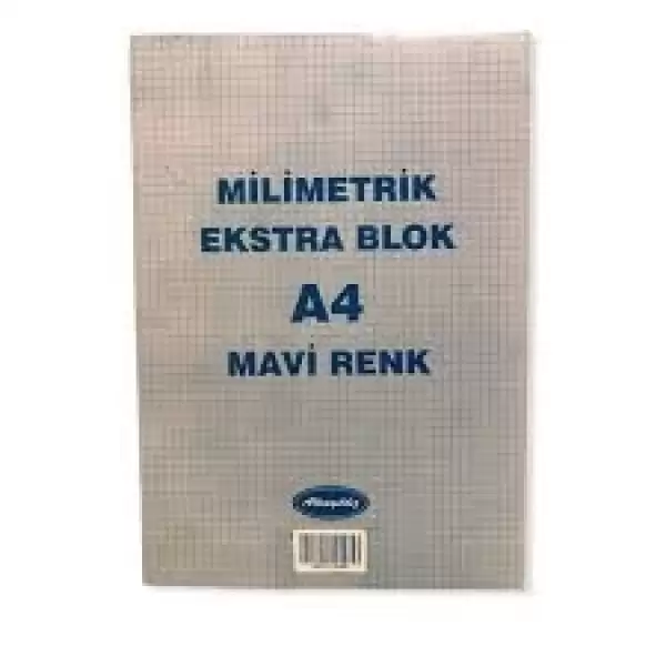 ALTINYILDIZ MİLİMETRİK EKSTRA BLOK A4 MAVİ RENK